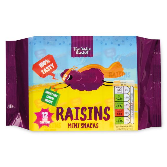 Raisins Mini Snacks 12x14g The Foodie Market